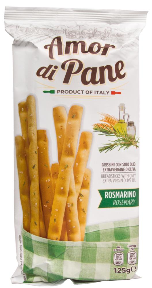 Amor di Pane, Grissini con Olio e Rosmarino, 125g - Weinatelier Agnes
