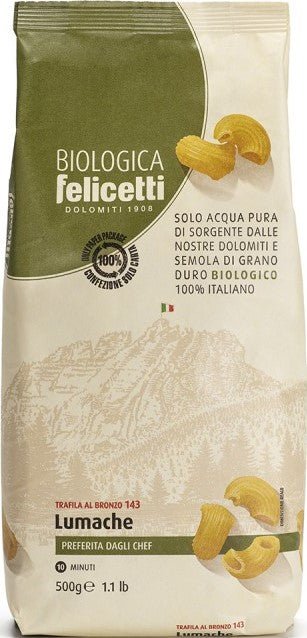 Felicetti, Biologica Lumache 143, 500g - Weinatelier Agnes