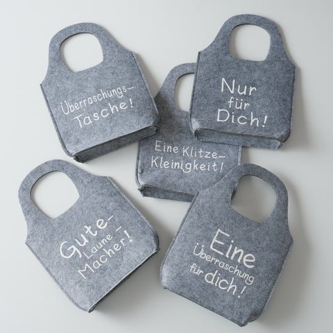 Geschenktüte aus Filz, 5 - fach sort., H 39,00 cm - Weinatelier Agnes