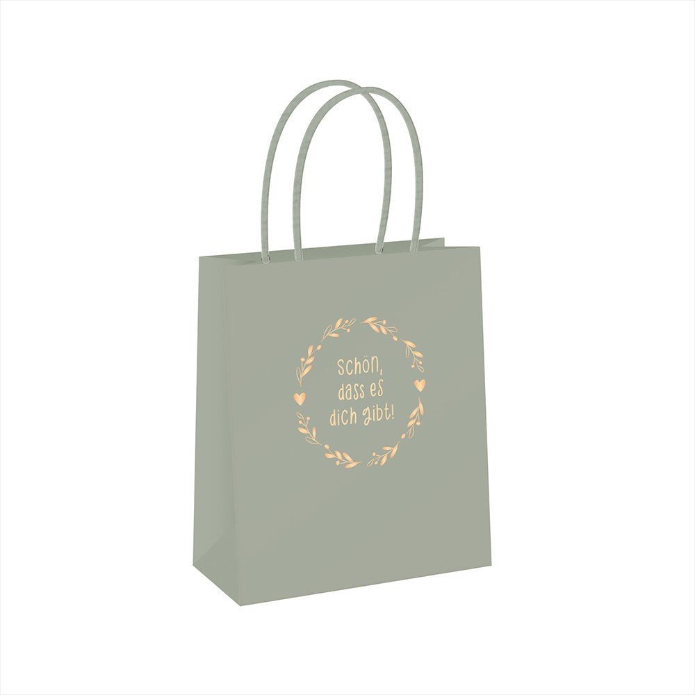 Grafik Werkstatt, Geschenktüte groß Schön, dass es dich gibt - Weinatelier Agnes