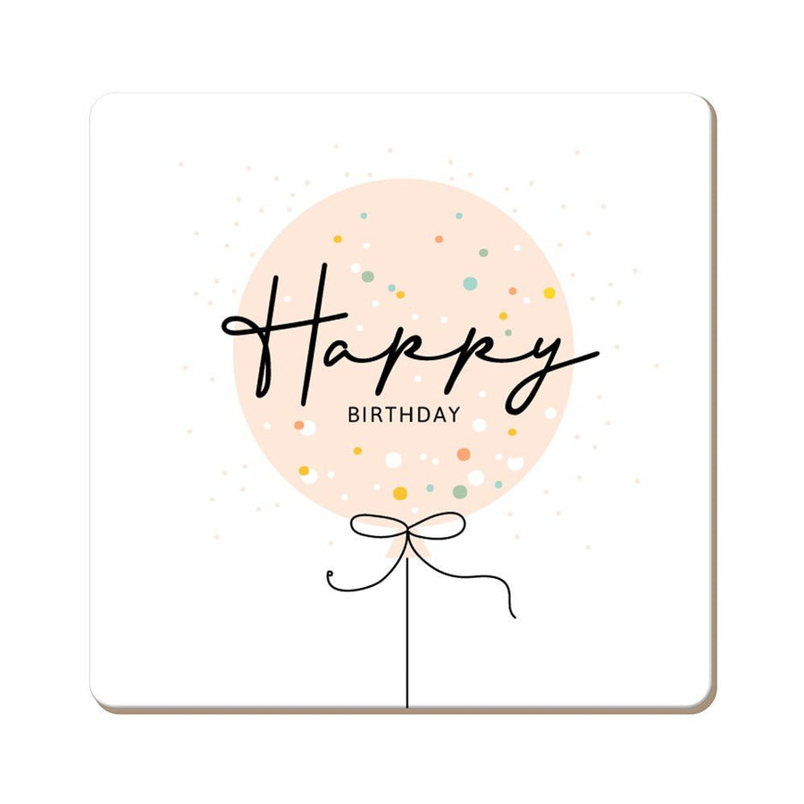 Grafik Werkstatt, Untersetzer 64187 Happy Birthday - Weinatelier Agnes