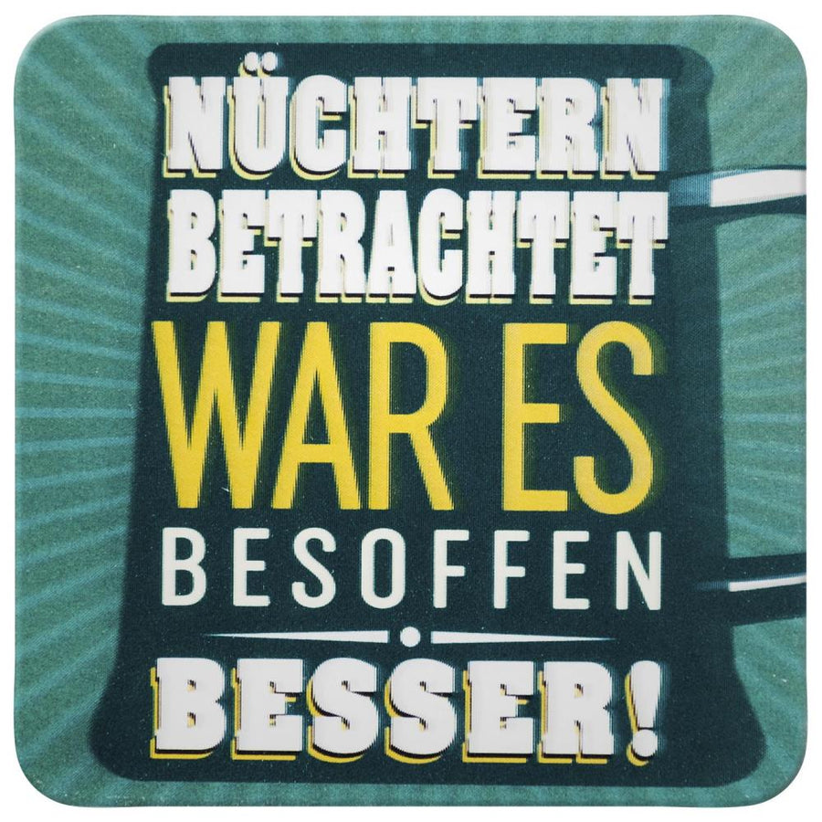 GRUSS & CO, 3D - Untersetzer 45889 - Nüchtern betrachtet ... - Weinatelier Agnes