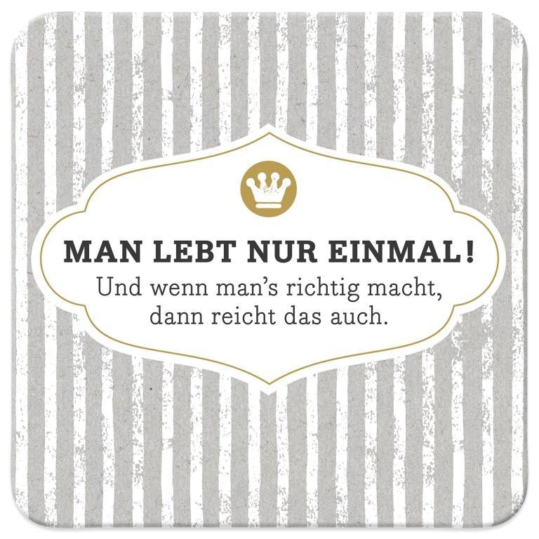 HAPPYlife, Untersetzer Motiv »lebt« 44588 - Weinatelier Agnes