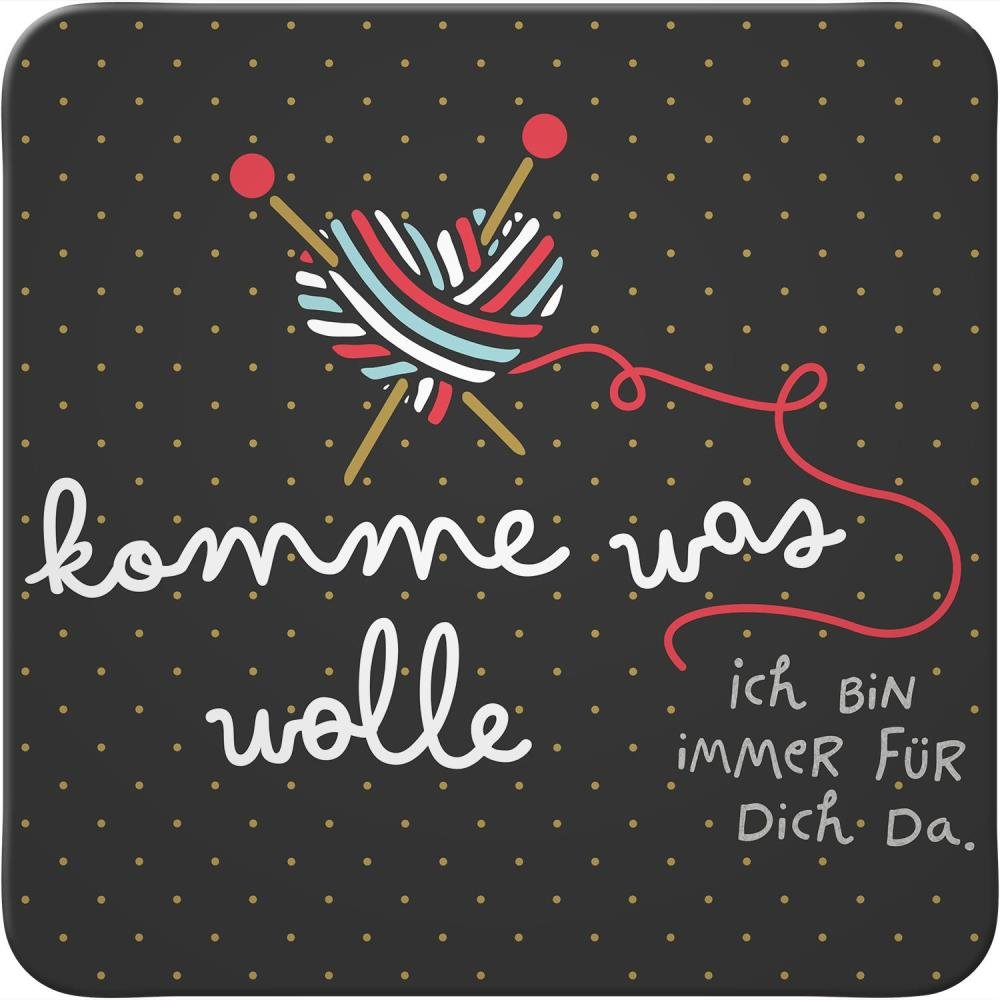 H:)PPYlife, Untersetzer 46768 »Komme was wolle« - Weinatelier Agnes