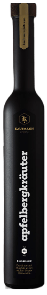Kaufmann Spirits, Apfel Bergkräuter Edelbrand 350 ml - Weinatelier Agnes