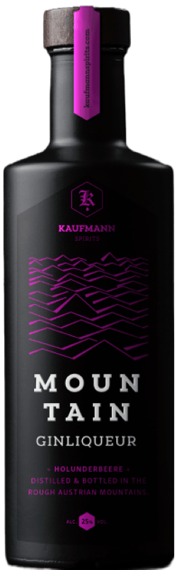 Kaufmann Spirits, Mountain Ginliqueur Holunderbeere 500 ml - Weinatelier Agnes