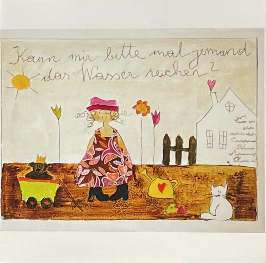 Michaela Mara, Kunstbillet Klappkarte BQ10MA1096 - Weinatelier Agnes