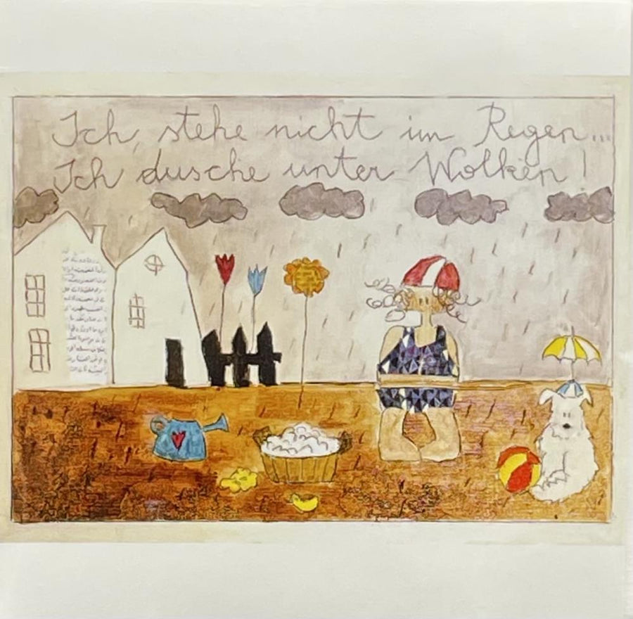 Michaela Mara, Kunstbillet Klappkarte BQ10MA1102 - Weinatelier Agnes