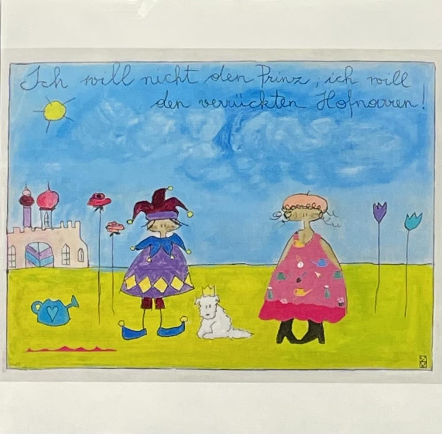 Michaela Mara, Kunstbillet Klappkarte BQ10MA1137 - Weinatelier Agnes