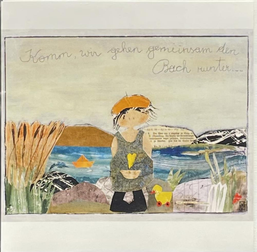 Michaela Mara, Kunstbillet Klappkarte BQ10MA1179 - Weinatelier Agnes