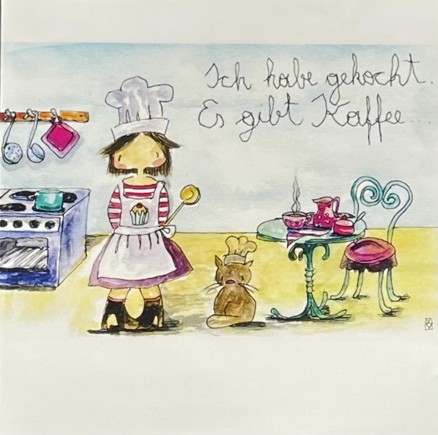 Michaela Mara, Kunstbillet Klappkarte BQ10MA1215 - Weinatelier Agnes