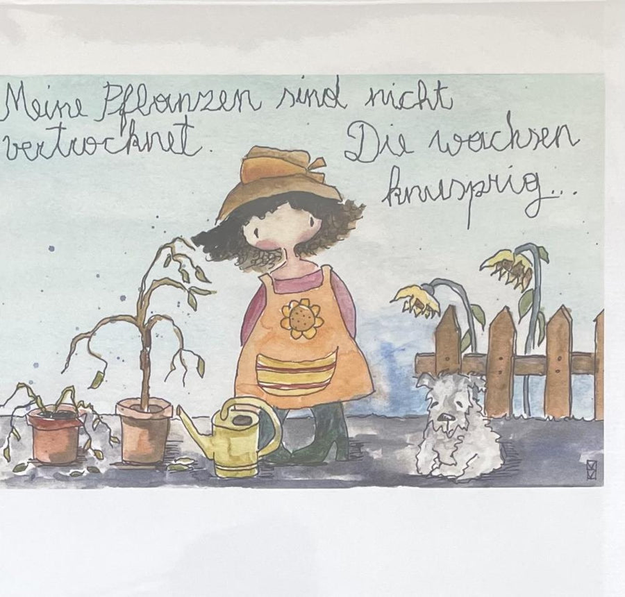 Michaela Mara, Kunstbillet Klappkarte BQ10MA1223 - Weinatelier Agnes