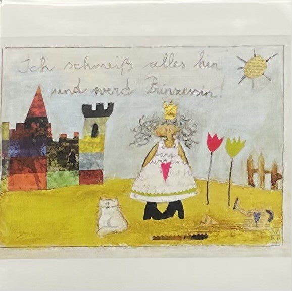 Michaela Mara, Kunstbillet Klappkarte BQMA1085 - Weinatelier Agnes