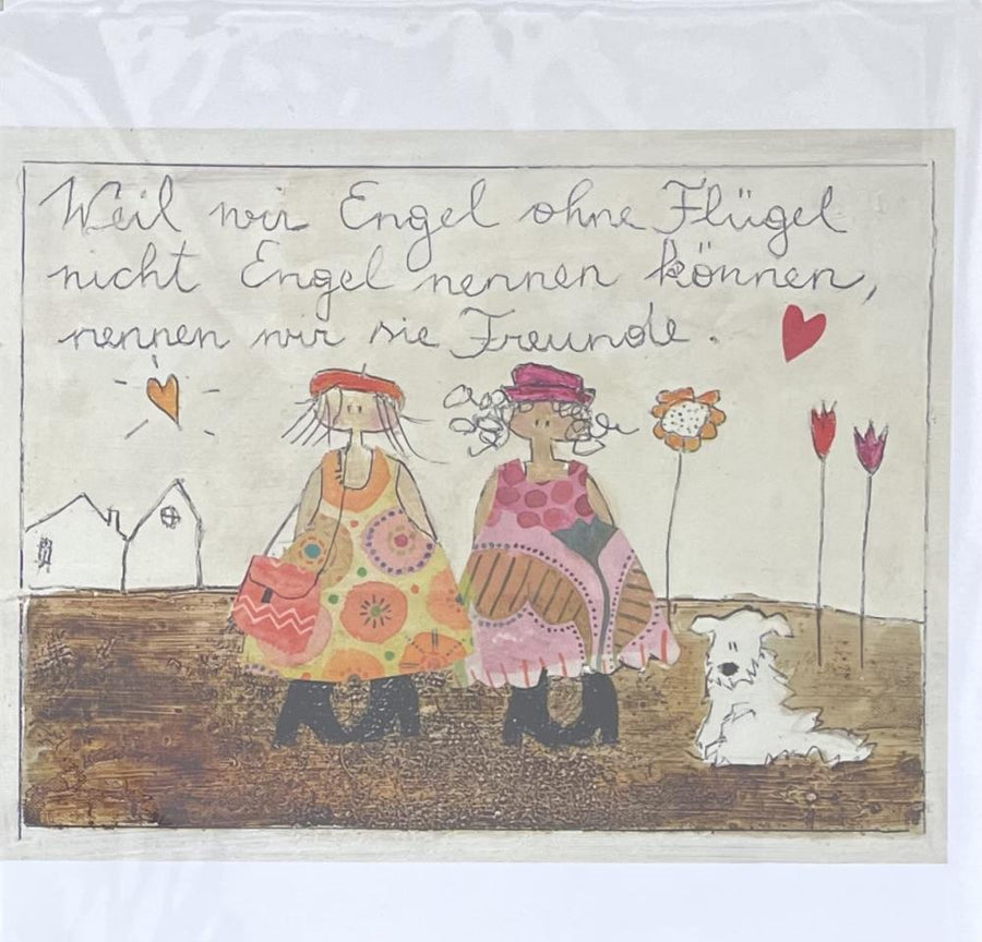 Michaela Mara, Kunstbillet Klappkarte BQMA1092 - Weinatelier Agnes
