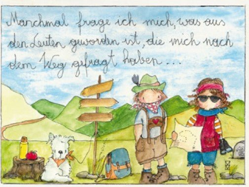 Michaela Mara, Kunstbillet Klappkarte BQMA1236 - Weinatelier Agnes