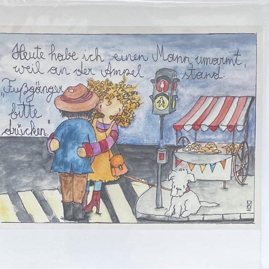 Michaela Mara, Kunstbillet Klappkarte BQMA1237 - Weinatelier Agnes