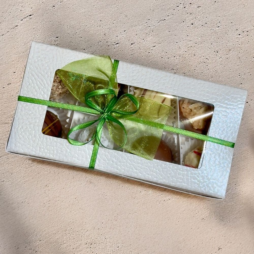 Pralinenpackung mit Schlaufe (8 Pralinen) - Weinatelier Agnes