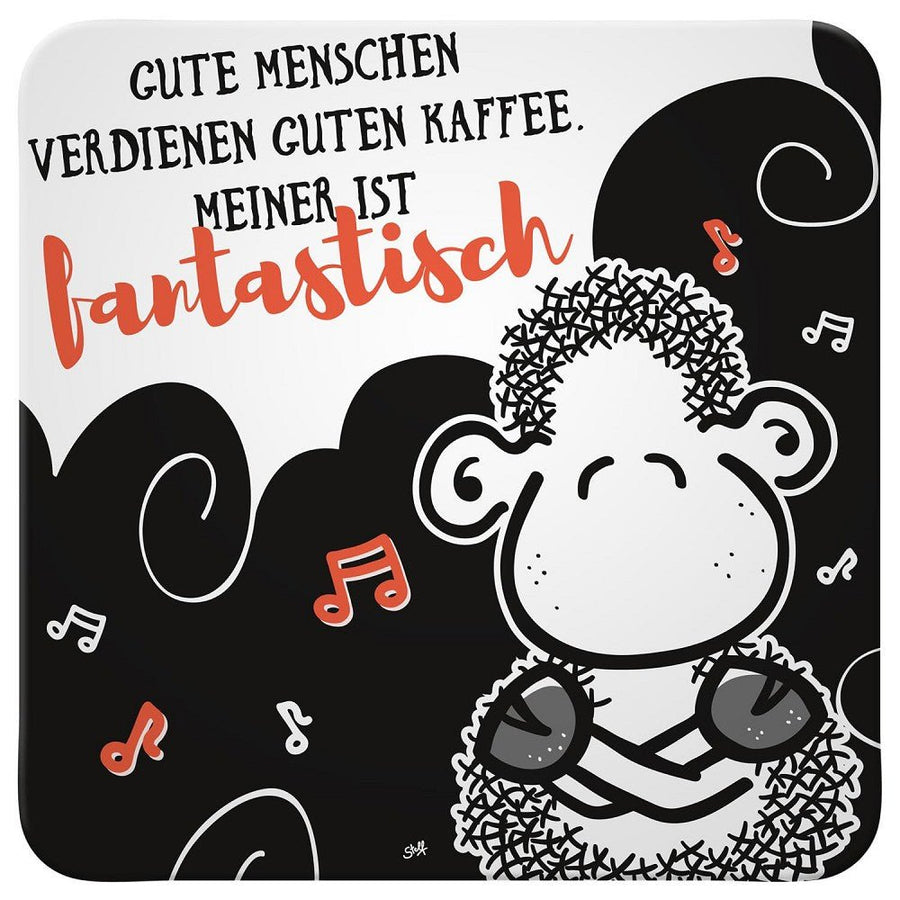 sheepworld, Untersetzer 46119 »Gute Menschen verdienen ...« - Weinatelier Agnes