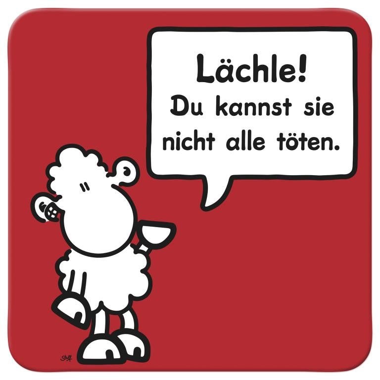 Sheepworld, Untersetzer Motiv »Lächle« 45452 - Weinatelier Agnes