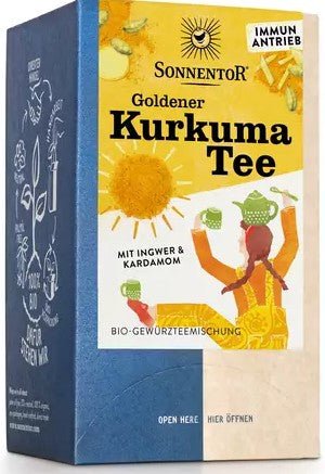 Sonnentor, Goldener Kurkuma Tee, 36 g - Weinatelier Agnes