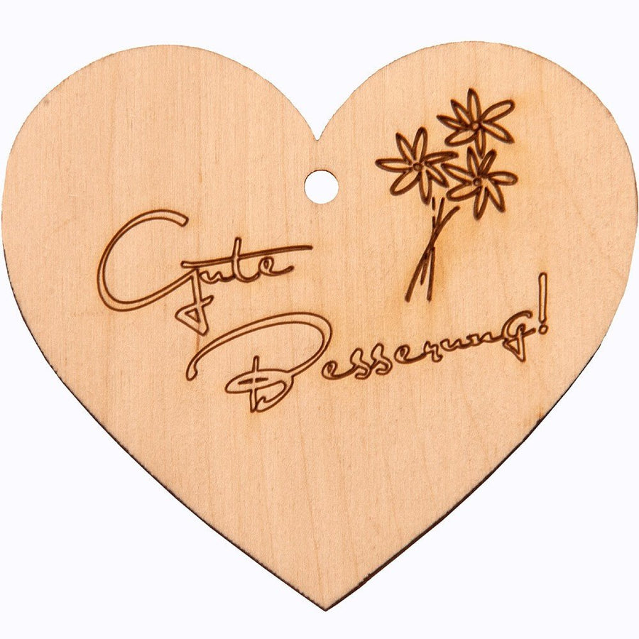 Spruchreif, Kleines Naturherz "Gute Besserung!" - Weinatelier Agnes