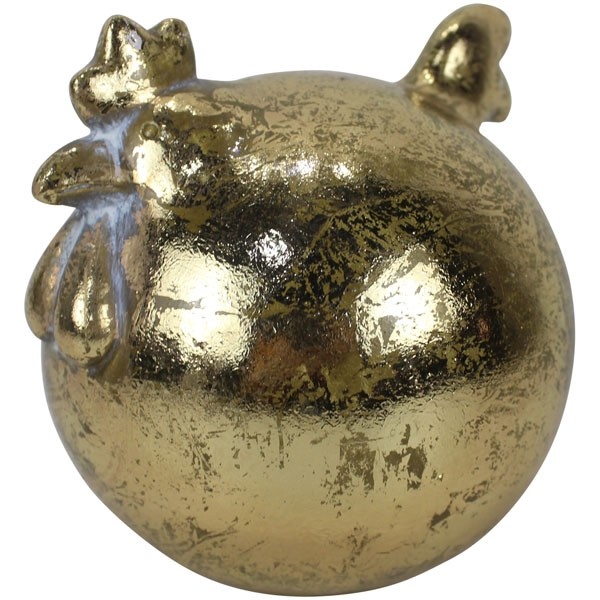 Huhn Aurum, gold, Terracotta, 15,9x14,4x14,7 cm