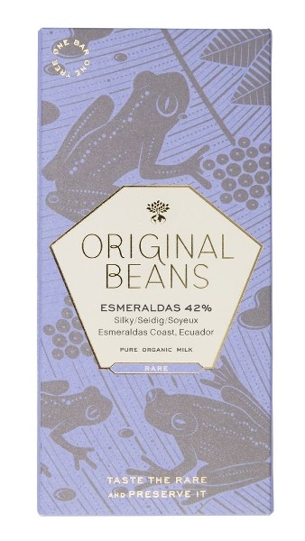 Original Beans, Tafel-Schokolade Vollmilch 'Esmeraldas', 70g