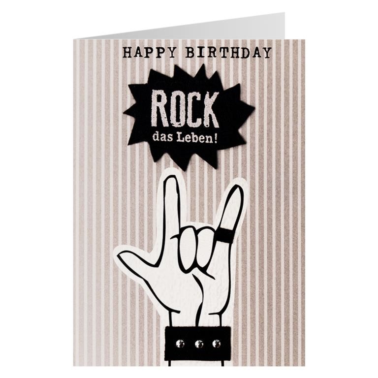 Die Lederkarte » 19«, Happy Birthday, Rock das Leben!
