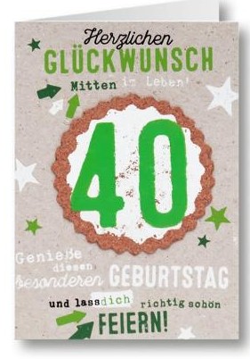 GRUSS & CO, Die Korkkarte » 20« Happy Birthday