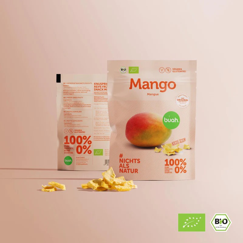 buah, BIO Mango pur | kleiner Snackpack, 17g