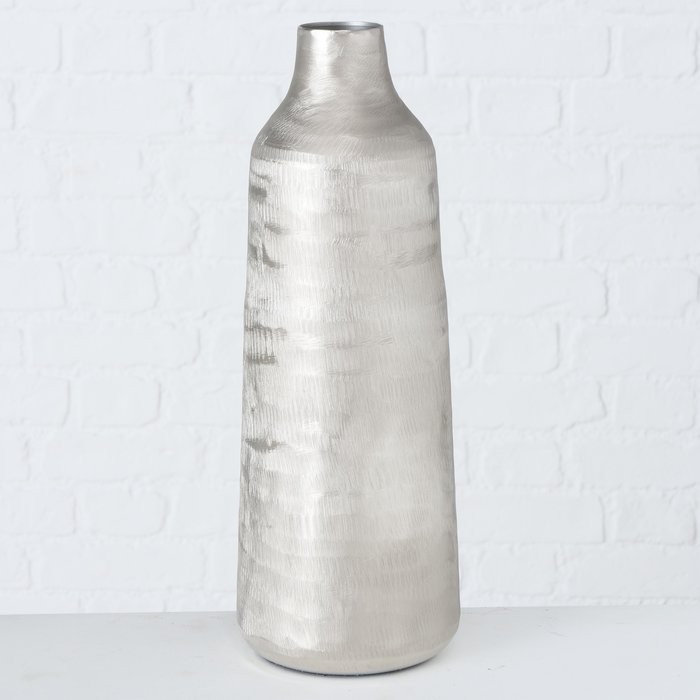 Vase Maluna, 2-fach sort., Deko, H 40,00 cm, Aluminium