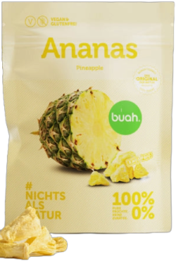 buah, Ananas pur | kleiner Snackpack, 20g