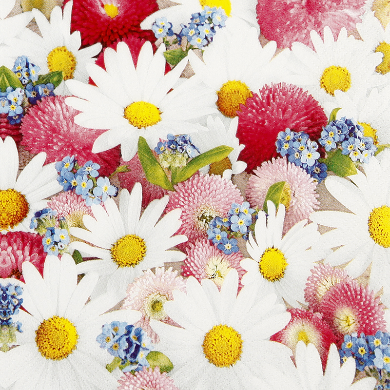 Home Fashion, Flower Carpet - Servietten 33 x 33 cm