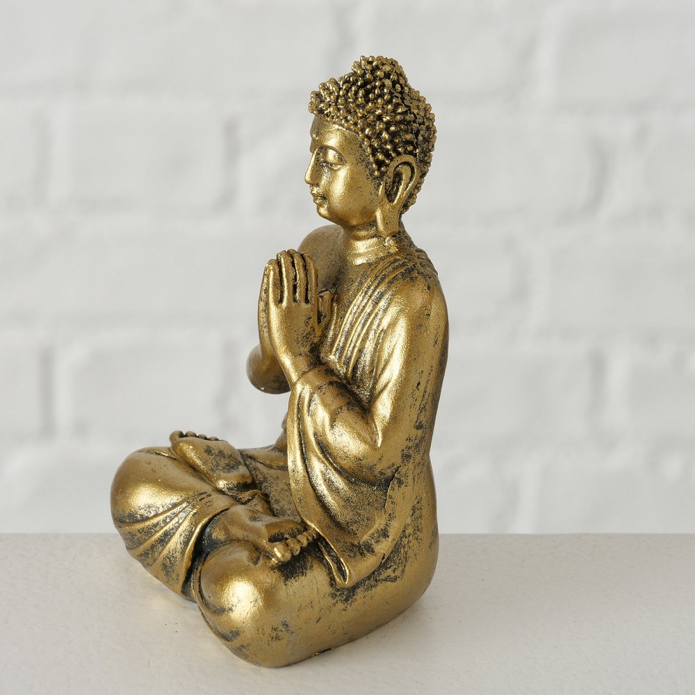 Figur Jarven, 3-fach sort., Buddha, H 10 cm