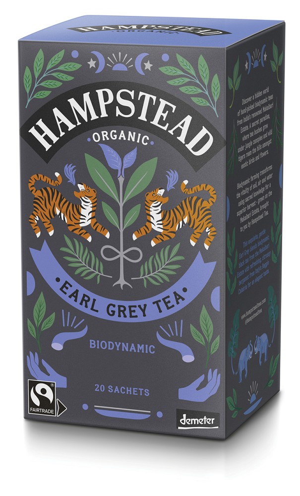 Hampstead, Divine Earl Grey Organic Black Tea, 40g