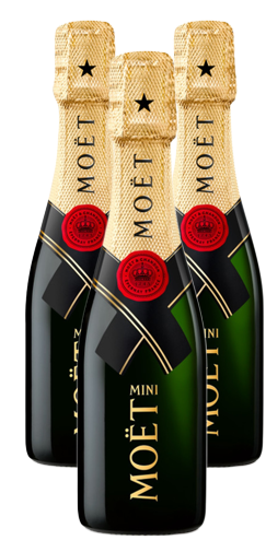 Moet & Chandon, Champagner Brut Impérial, 3 x 0,2 l