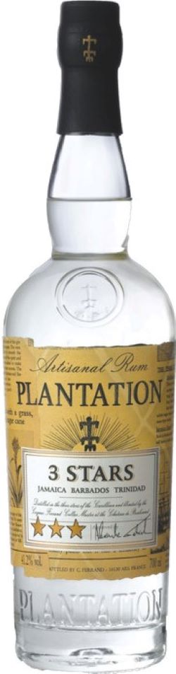 Plantation, 3 Stars White Jamaica Rum 41%, 0,7 l
