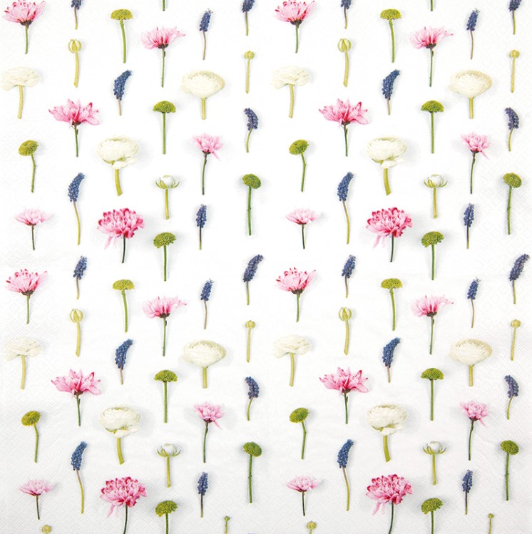 Home Fashion, Servietten Flower Composition, 33x33 cm