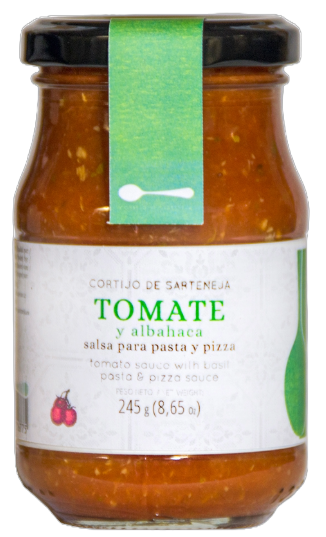 Cortijo de Sartenja, Tomate y albahaca, 245 g
