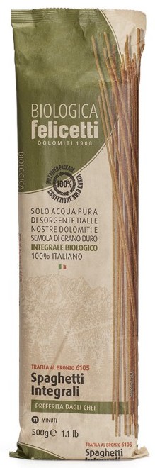 Felicetti, Biologica Spaghetti Integrali 6105, 500g