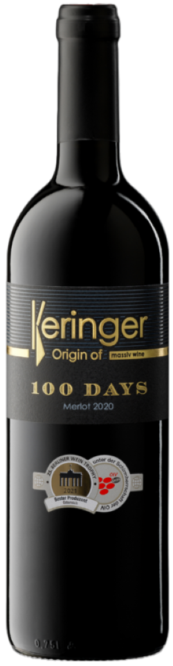 Keringer, 100 Days Merlot 2020, 0,75 l