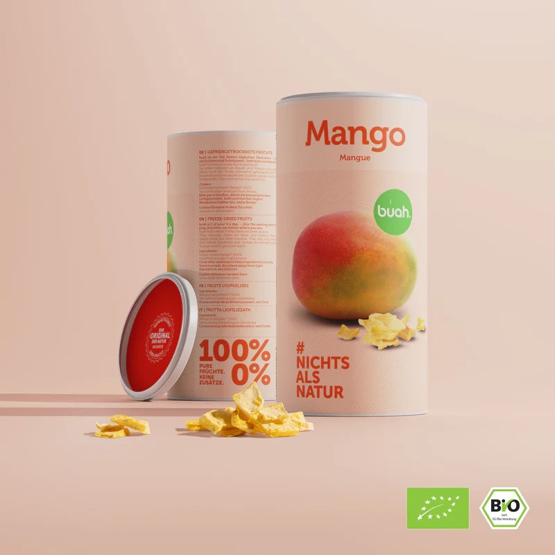 buah, BIO Mango pur | große Dose, 180g