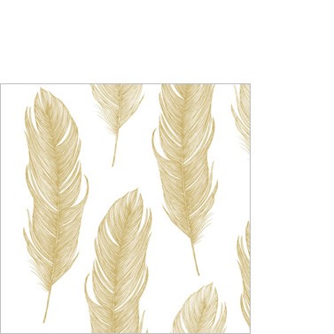ppd, Elegant Feather gold 25x25 cm