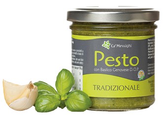 Ca´Messighi, Pesto con Basilico Genovese D.O.P., 130g Trad.