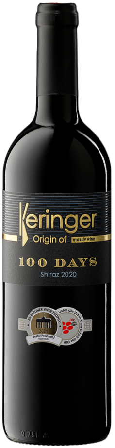 Keringer, 100 Days Shiraz 2020, 0,75 l
