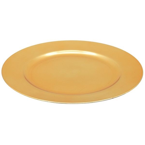Tablett Doré, Farbe gold, Plastik, 33x33x1,2 cm